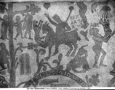 Pavement depicting King Arthur, 1166 by Italian School
